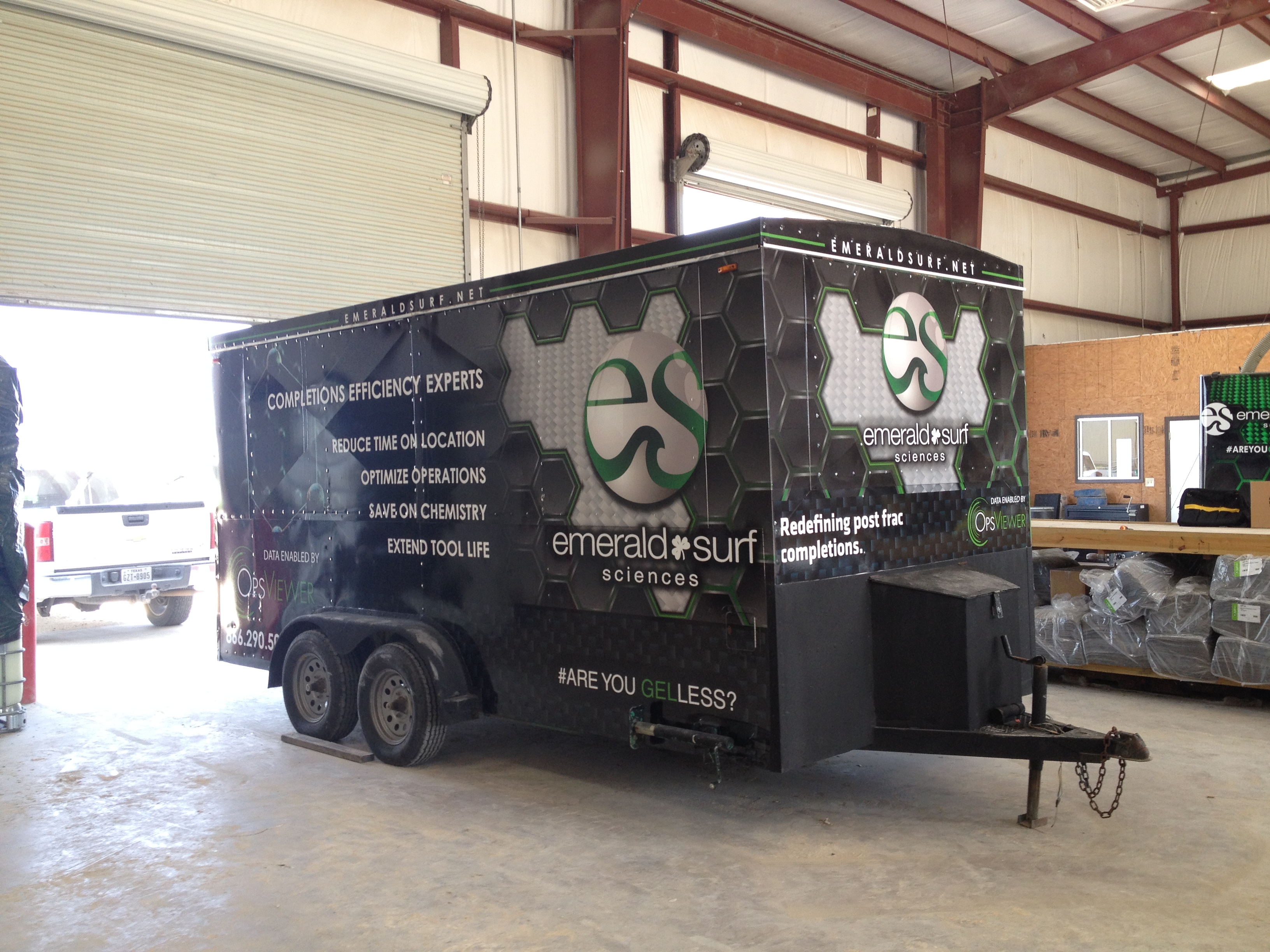 Enclosed trailer wrap